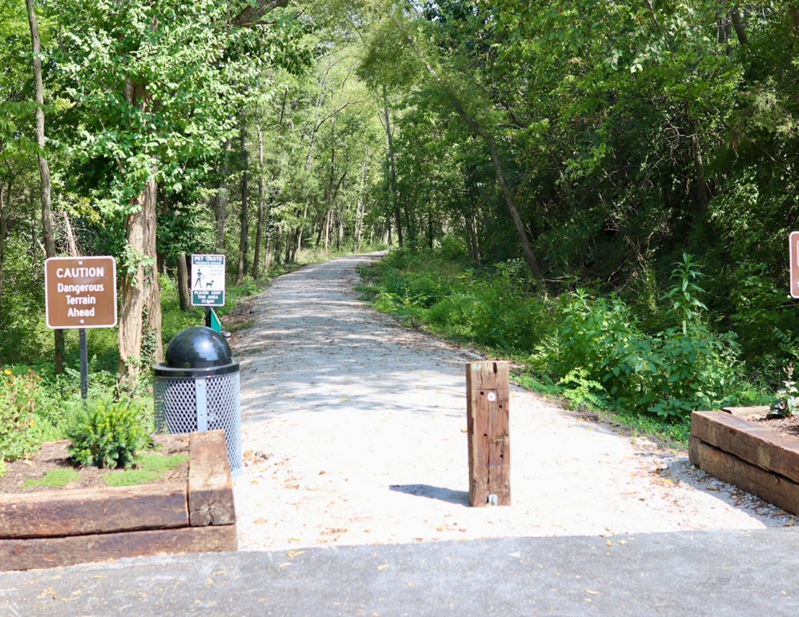 Entrance to Cedar Brook Rails to Trails